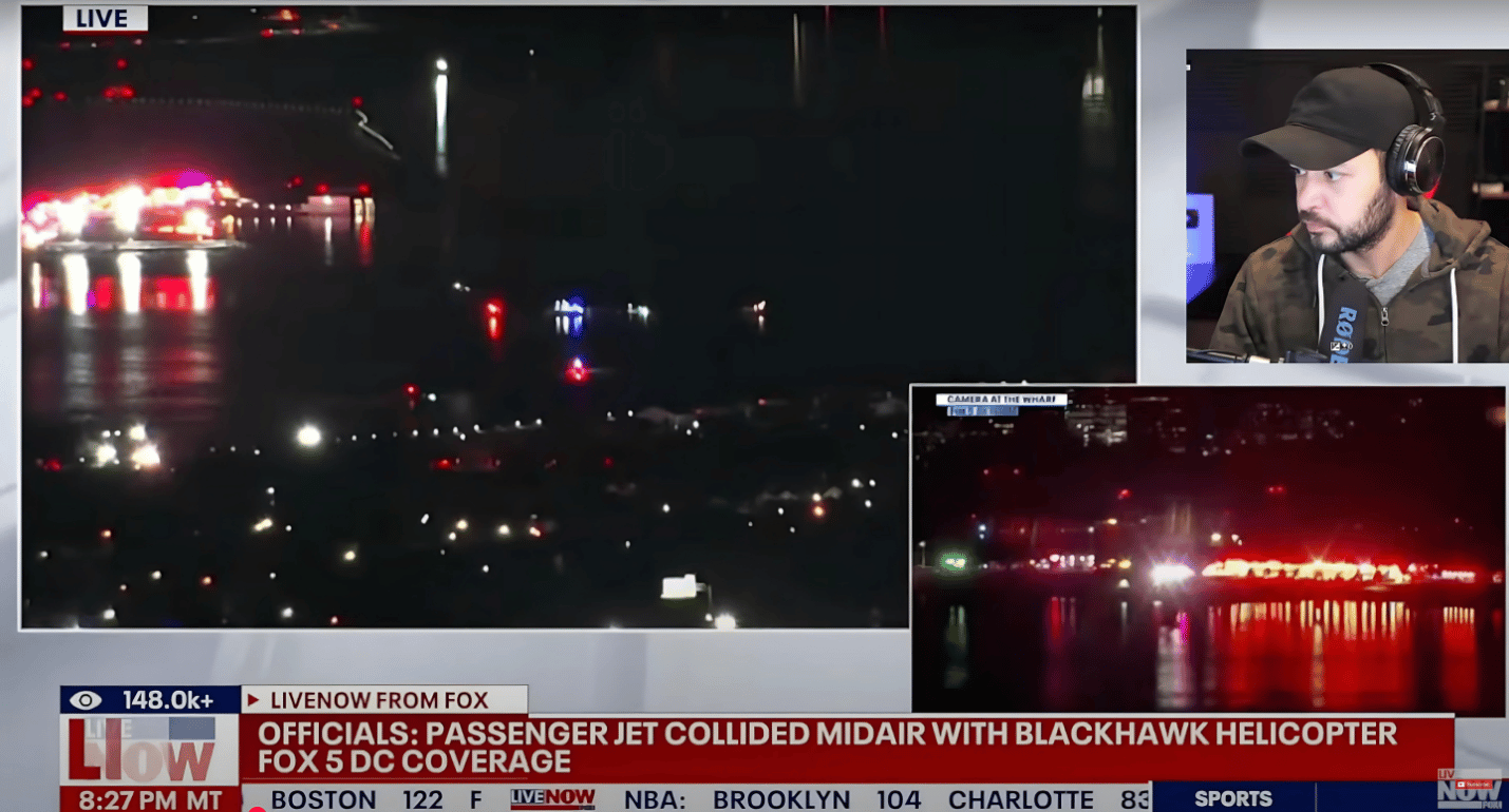 Military Helicopter Crashes into Plane near Reagan airport