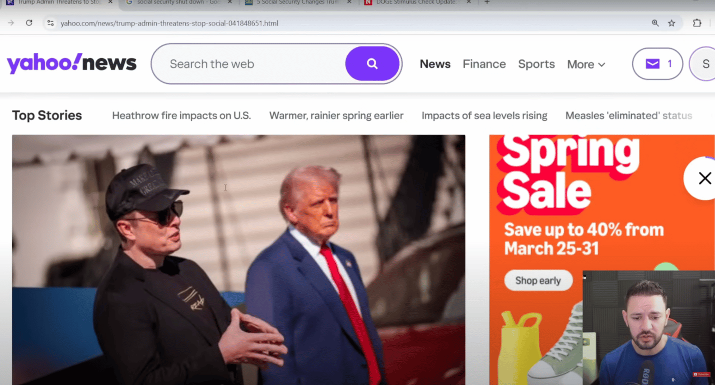 Breaking: Trump Administration Threatens to Shut Down Social Security Over Doge Data Access Dispute